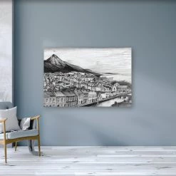 Stephen Farnan Studio CROAGH PATRICK OVERLOOKING WESTPORT - The Reek Georgian Town County Mayo By Stephen Farnan Places