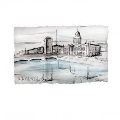 Stephen Farnan Studio Places Customs House & The Liberty Hall - County Dublin By Stephen Farnan