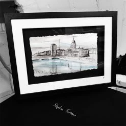 Stephen Farnan Studio Places Customs House & The Liberty Hall - County Dublin By Stephen Farnan