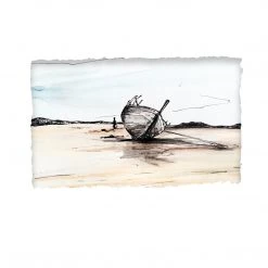 Stephen Farnan Studio CASTAWAY - Shipwreck Boat Bád Eddie County Donegal By Stephen Farnan