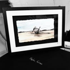 Stephen Farnan Studio CASTAWAY - Shipwreck Boat Bád Eddie County Donegal By Stephen Farnan