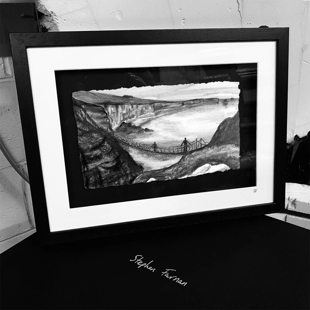 Stephen Farnan Studio Carrick - A - Rede Rope Bridge - County Antrim By Stephen Farnan Places
