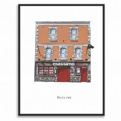Cowfield Design MASSIMO - Galway Pub Print - Made In Ireland