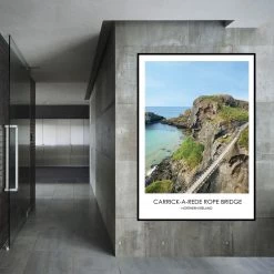 DC Photography Carrick-a-Rede Rope Bridge - Contemporary Photography Print From Northern Ireland