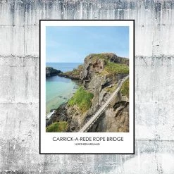 DC Photography Carrick-a-Rede Rope Bridge - Contemporary Photography Print From Northern Ireland