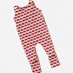 Cotton Caterpillars Ladybird Dungarees For Babies