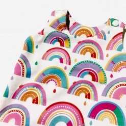 Cotton Caterpillars Rainbow Dungarees For Babies