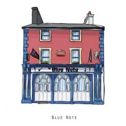Cowfield Design BLUE NOTE - Galway Pub Print - Made In Ireland