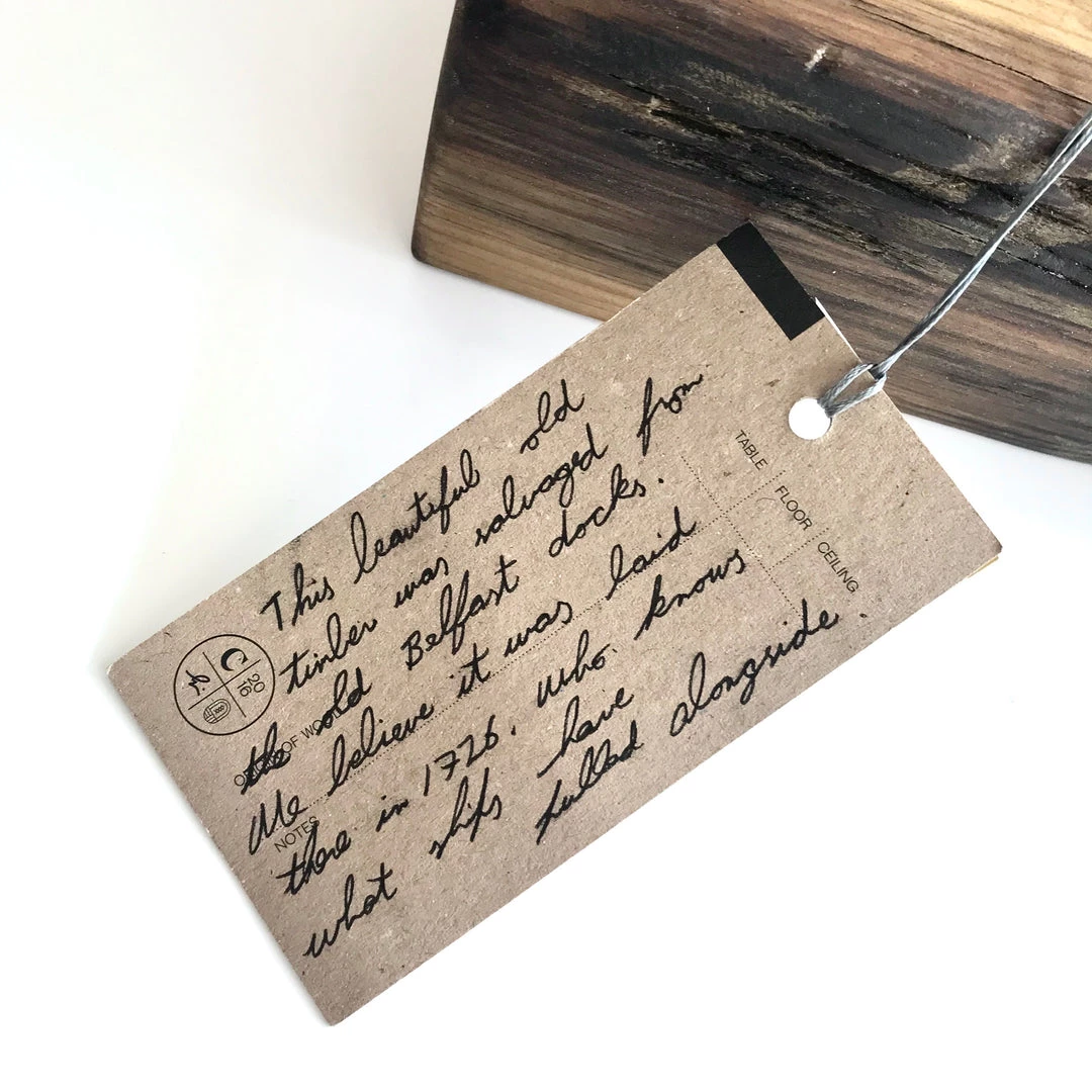 Copperfish Belfast Shipyard - Dock Table Lamp - Ancient Irish Wood Home Accessories