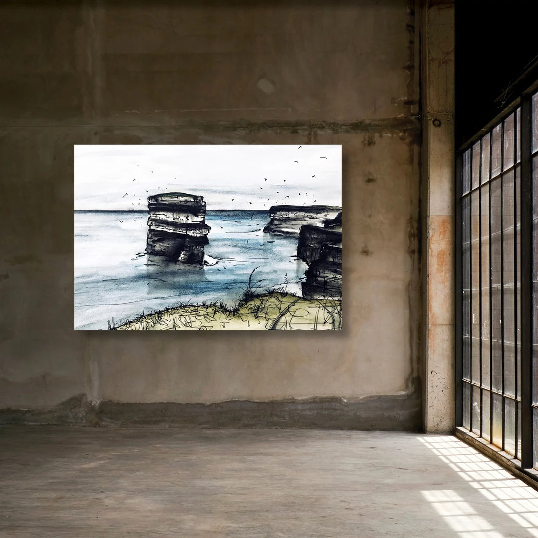 Stephen Farnan Studio Places Downpatrick Head - County Mayo By Stephen Farnan