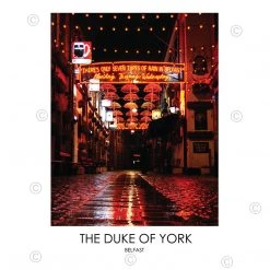 DC Photography THE DUKE OF YORK BELFAST - Night - Contemporary Photography Print From Northern Ireland