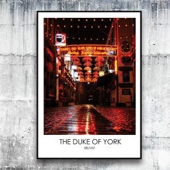 DC Photography THE DUKE OF YORK BELFAST - Night - Contemporary Photography Print From Northern Ireland