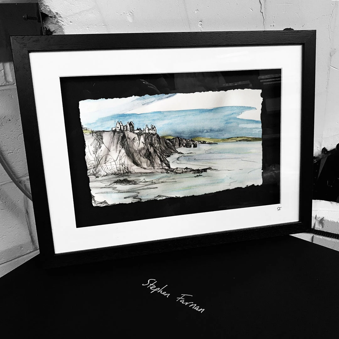 Stephen Farnan Studio DUNLUCE CASTLE - Medieval Ruins North Coast County Antrim By Stephen Farnan
