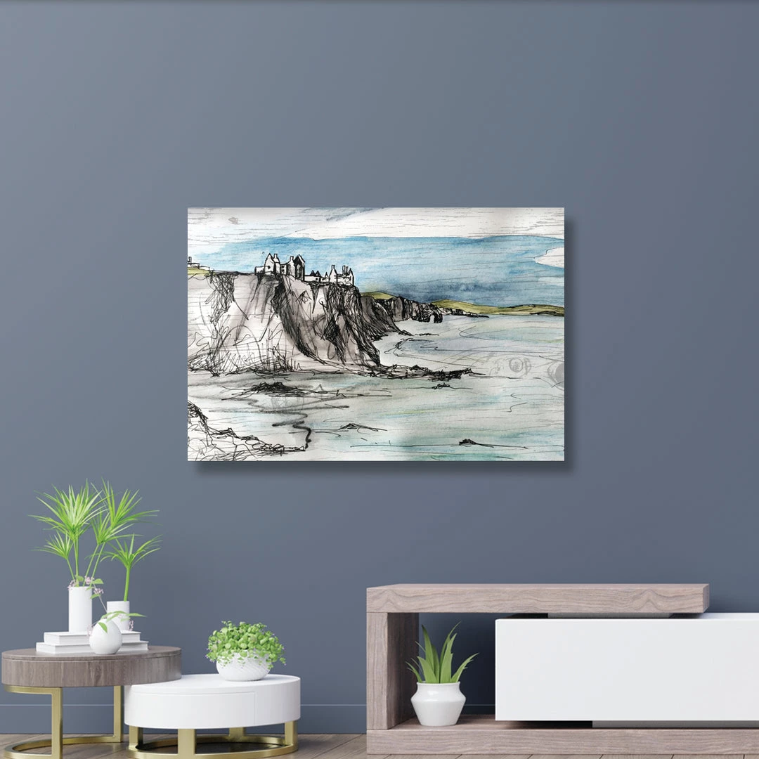 Stephen Farnan Studio DUNLUCE CASTLE - Medieval Ruins North Coast County Antrim By Stephen Farnan