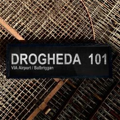 Belfast Canvas Co. Canvas Bus Signs DROGHEDA 101 Via Airport / Balbriggan