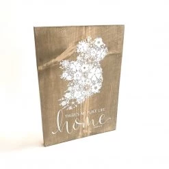 Text Art THERE IS NO PLACE LIKE HOME - Wizard Of Oz - Once Upon A Dandelion - Wood Art Sign - Made In Ireland