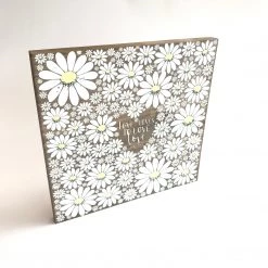 Text Art LOVE LOVES TO LOVE LOVE - James Joyce - Once Upon A Dandelion - Wood Art Sign - Made In Ireland