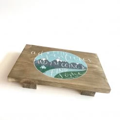 Text Art I LIKE ADVENTURES - Once Upon A Dandelion Wood Art Sign Made In Ireland