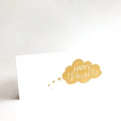 Text Art HAPPY THOUGHTS - Once Upon A Dandelion - Wood Art Sign - Made In Ireland