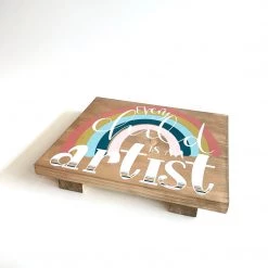 Text Art EVERY CHILD IS AN ARTIST - Once Upon A Dandelion - Wood Art Sign - Made In Ireland