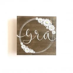 GRÁ - Love - Once Upon A Dandelion - Wood Art Sign - Made In Ireland