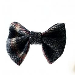 Dont Forget The Dog CHARCOAL DOG DICKIE BOW- Made In Ireland