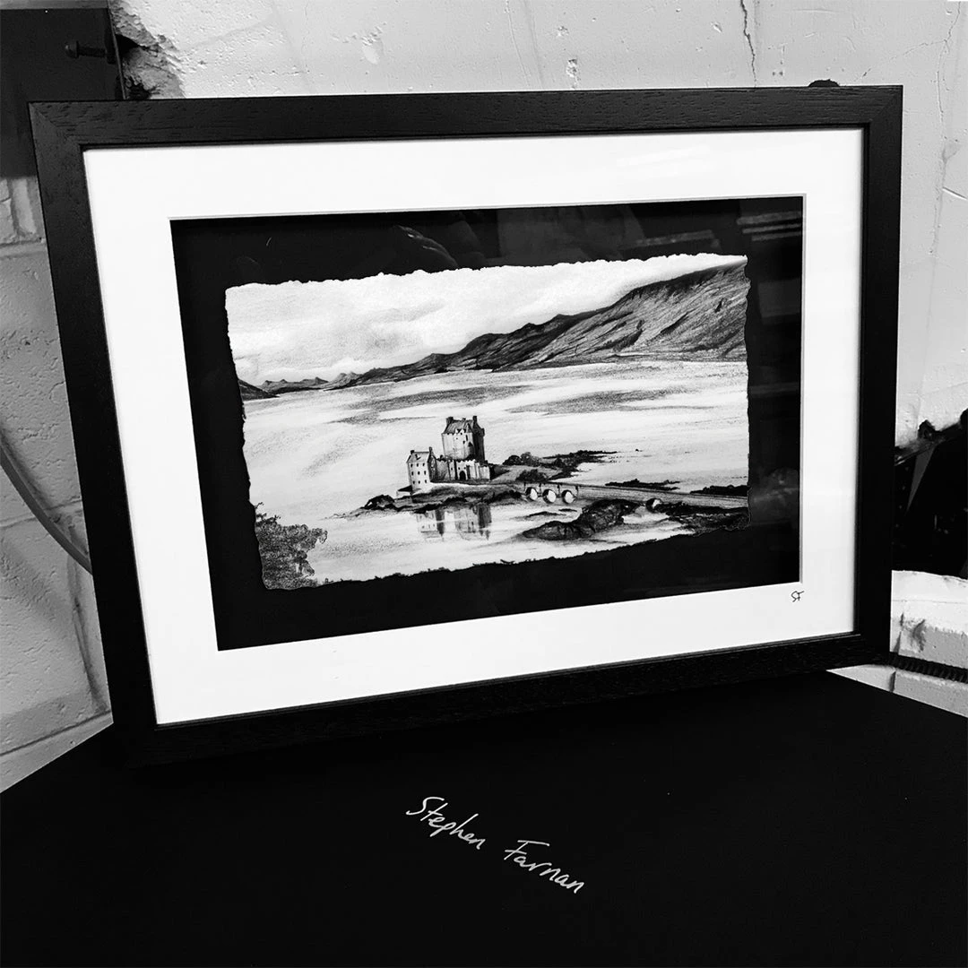 Stephen Farnan Studio Places EILEAN DONAN CASLTE, SCOTLAND - Scottish Highlands Castle Loch Britain By Stephen Farnan Made In Ireland - H13