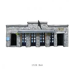 Cowfield Design 1520 BAR - Galway Pub Print - Made In Ireland