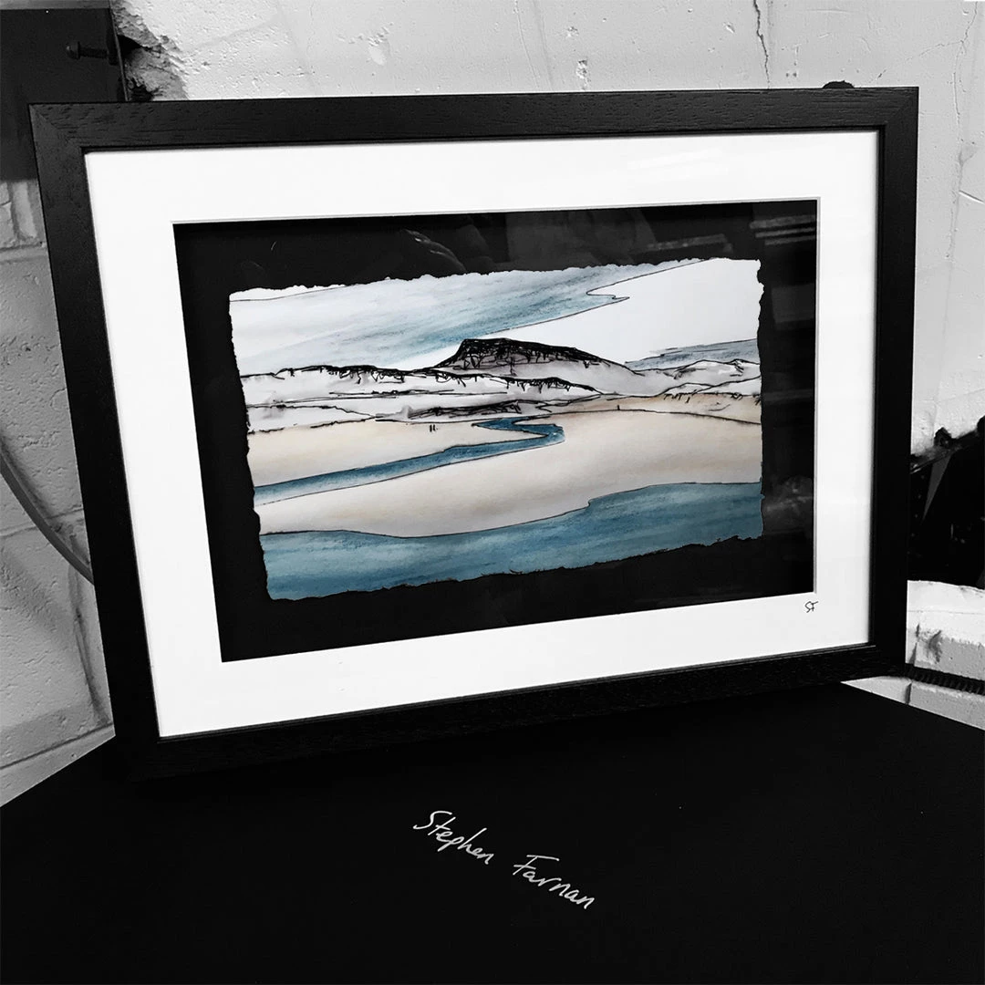 Stephen Farnan Studio Places FALCARRAGH BEACH - Muckish Mountain Beautiful County Donegal By Stephen Farnan