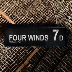 Belfast Canvas Co. FOUR WINDS VIA Newton Park 7D Canvas Bus Signs