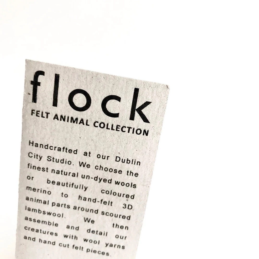 Heritage Gifts SEAL - Felt Wool Animal Art By Flock Studio - Made In Dublin, Ireland