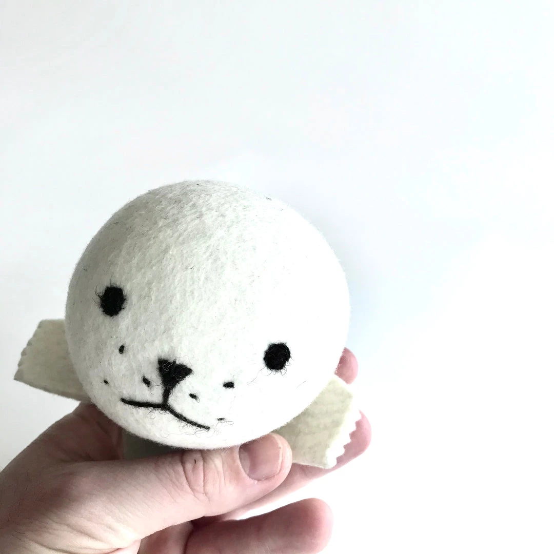 Heritage Gifts SEAL - Felt Wool Animal Art By Flock Studio - Made In Dublin, Ireland