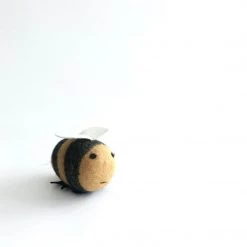 BUMBLE BEE - Felt Wool Animal Art By Flock Studio - Made In Dublin, Ireland Heritage Gifts