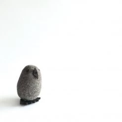 GREY BIRD - Felt Wool Animal Art By Flock Studio - Made In Dublin, Ireland
