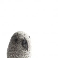 GREY BIRD - Felt Wool Animal Art By Flock Studio - Made In Dublin, Ireland