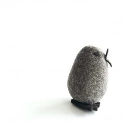 GREY BIRD - Felt Wool Animal Art By Flock Studio - Made In Dublin, Ireland