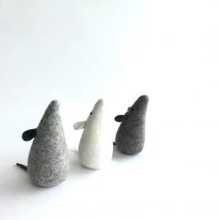 THREE BLIND MICE - Felt Wool Animal Art By Flock Studio - Made In Dublin, Ireland Heritage Gifts