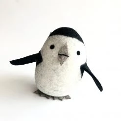 PENGUIN - Felt Wool Animal Art By Flock Studio - Made In Dublin, Ireland