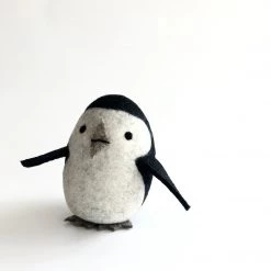 PENGUIN - Felt Wool Animal Art By Flock Studio - Made In Dublin, Ireland
