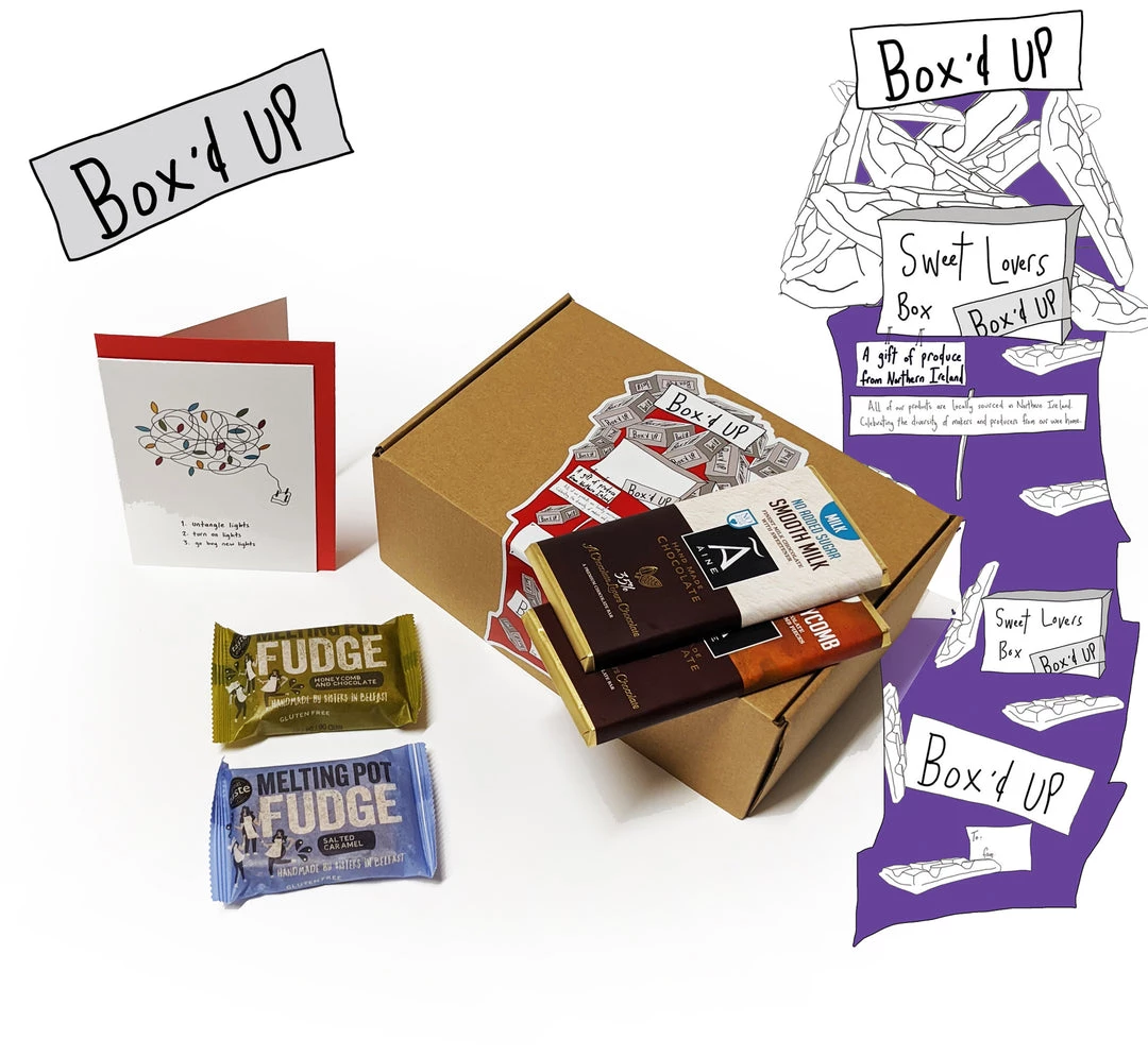 We Have It Wrapped UP Sweet Gift Box - Fudge & Chocolate (four) Gift Boxes