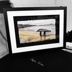 Stephen Farnan Studio Places GOING HOME - Curragh Fishermen Boats West Of Ireland By Stephen Farnan