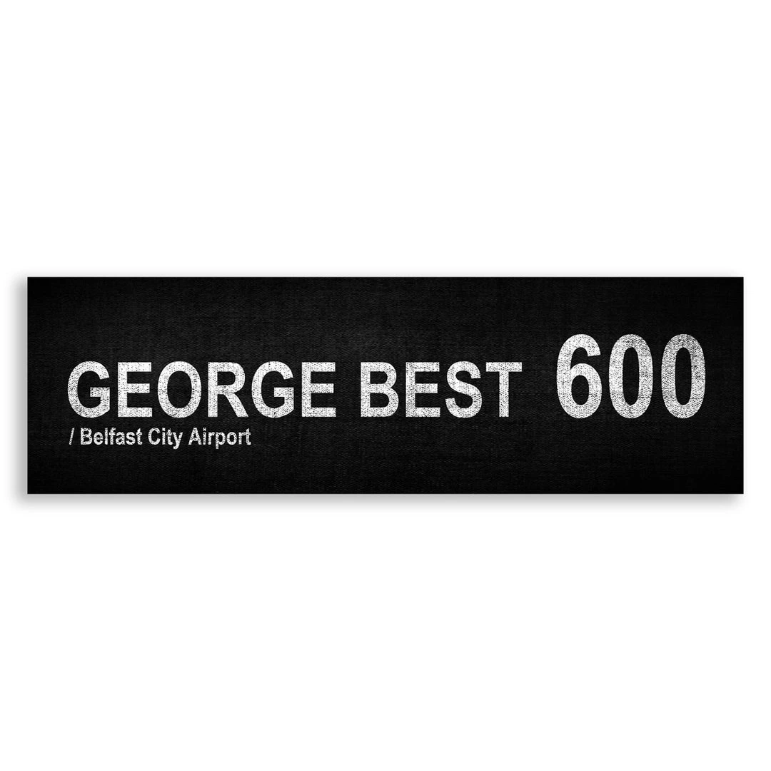 Belfast Canvas Co. Canvas Bus Signs GEORGE BEST / Belfast City Airport 600