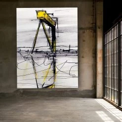 Stephen Farnan Studio Goliath - Crane In Belfast Shipyard By Stephen Farnan Places