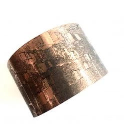 Copper Etched Traffic Cuff - By Ghost & Bonesetter - Made In Belfast All Jewellery