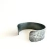 Oxidised Silver Gold Etched Cuff - By Ghost & Bonesetter - Made In Belfast All Jewellery