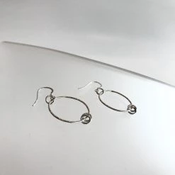 All Jewellery Silver Beaten Hoop Earrings - By Ghost & Bonesetter - Made In Belfast