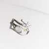 Gallardo & Blaine DRAGONFLY Ring With Moonstone + Silver With Gold Plate