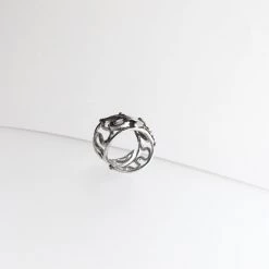 Gallardo & Blaine Dragonfly With Amethyst Ring Solid Silver With Gold Plate Rings