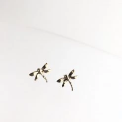 Gallardo & Blaine DRAGONFLY Gold Plated Earrings (Small)