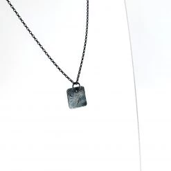Ghost & Bonesetter Oxidised Silver Sketch Pendant Necklace - Made In Belfast